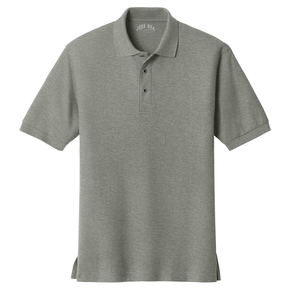 Mens Classic Silk Touch Polo Shirts in 36 Colors and Sizes: XS-6XL-CoolGrey Polos/Knits Joe's USA Cool Grey X-Small