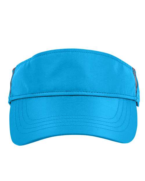 CORE365 Drive Performance Visor - CORE365 CE002 Electric Blue/ Carbon One Size