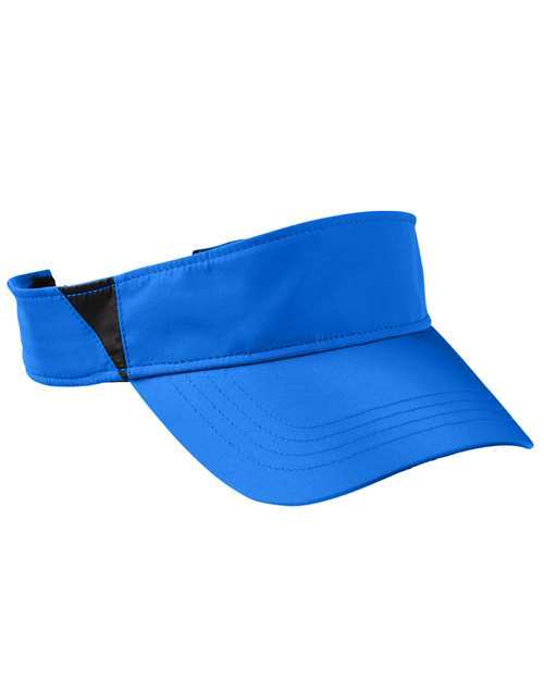 CORE365 Drive Performance Visor - CORE365 CE002 True Royal/ Carbon One Size