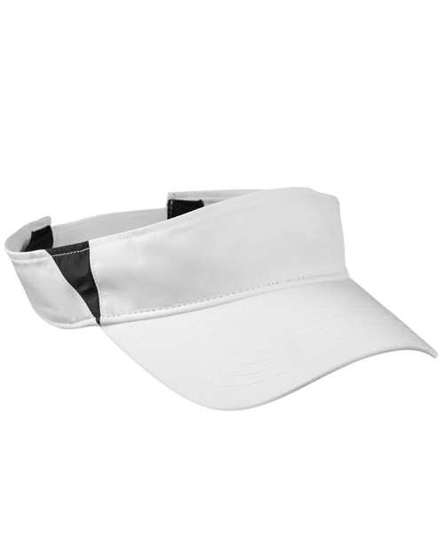 CORE365 Drive Performance Visor - CORE365 CE002 White/ Carbon One Size