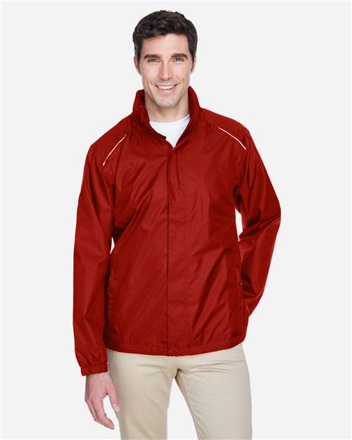 CORE365 Men's Climate Seam Sealed Lightweight Variegated Ripstop Jacket - CORE365 88185 Classic Red XL