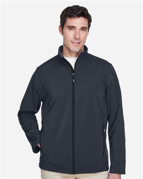 CORE365 Men's Cruise Two - Layer Fleece Bonded Soft Shell Jacket - CORE365 88184 Carbon XS