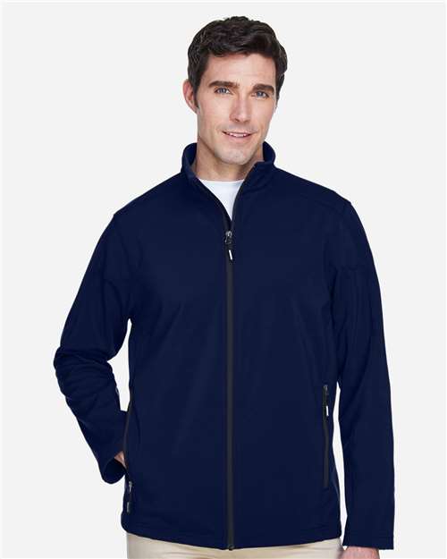 CORE365 Men's Cruise Two - Layer Fleece Bonded Soft Shell Jacket - CORE365 88184 Classic Navy XS