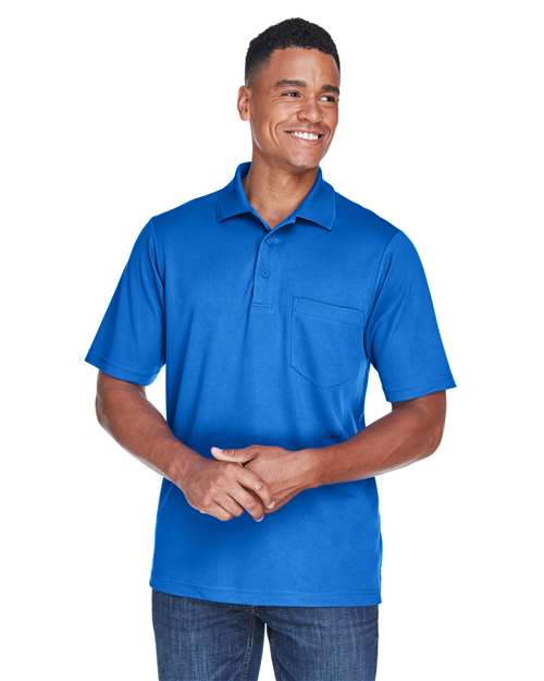 CORE365 Men's Origin Performance Piqué Polo with Pocket - CORE365 88181P True Royal S