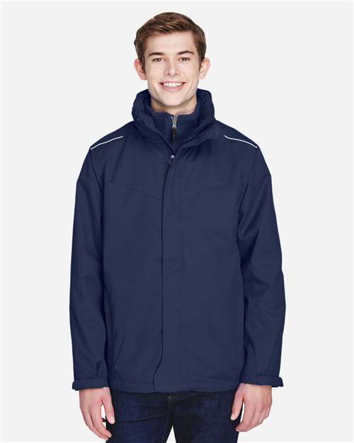 CORE365 Men's Region 3 - in - 1 Jacket with Fleece Liner - CORE365 88205 Classic Navy S