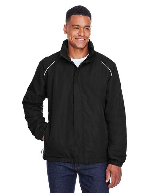 CORE365 Men's Tall Profile Fleece - Lined All - Season Jacket - CORE365 88224T Black LT