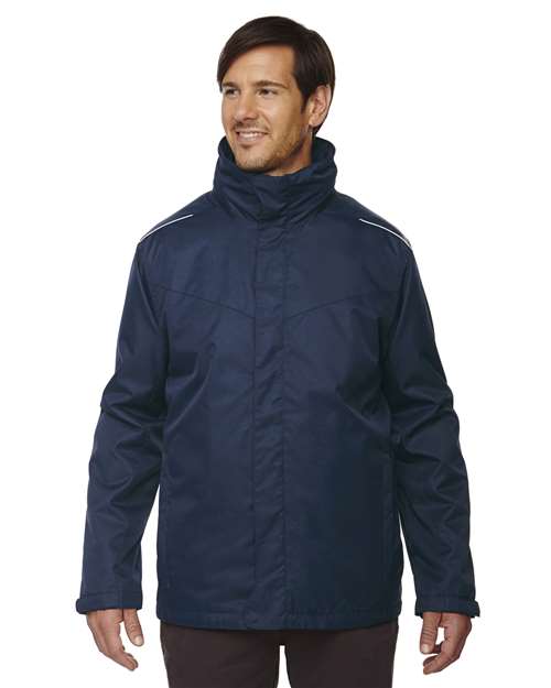 CORE365 Men's Tall Region 3 - in - 1 Jacket with Fleece Liner - CORE365 88205T Classic Navy LT