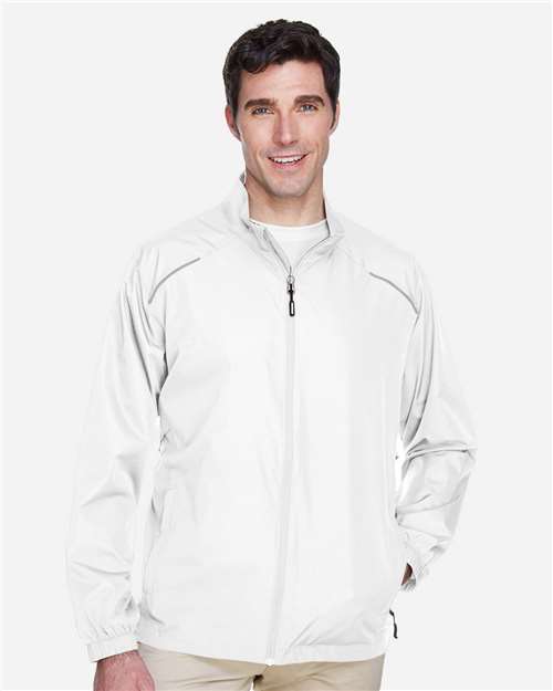 CORE365 Men's Techno Lite Motivate Unlined Lightweight Jacket - CORE365 88183 White M