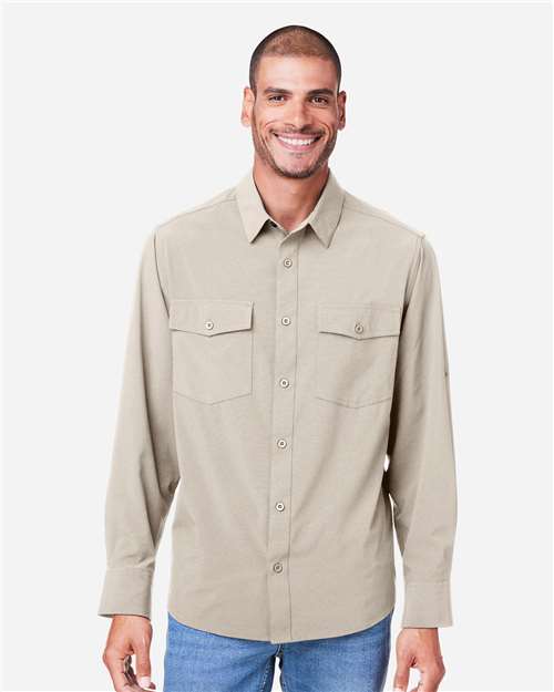 CORE365 Men's Ultra UVP® Marina Shirt - CORE365 CE510L Stone S