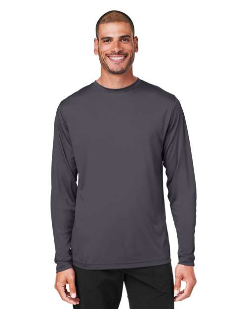 CORE365 Unisex Capital Long Sleeve Performance T-Shirt - CORE365 CE10L Carbon XS