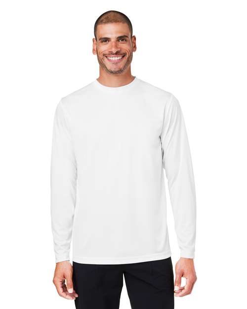 CORE365 Unisex Capital Long Sleeve Performance T-Shirt - CORE365 CE10L White XS