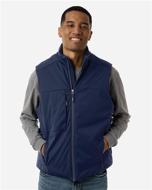 CORE365 Unisex Techno Lite Flat - Fill Insulated Vest - CORE365 CE716 Black XS