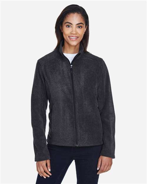 CORE365 Women's Journey Fleece Jacket - CORE365 78190 Heather Charcoal XS