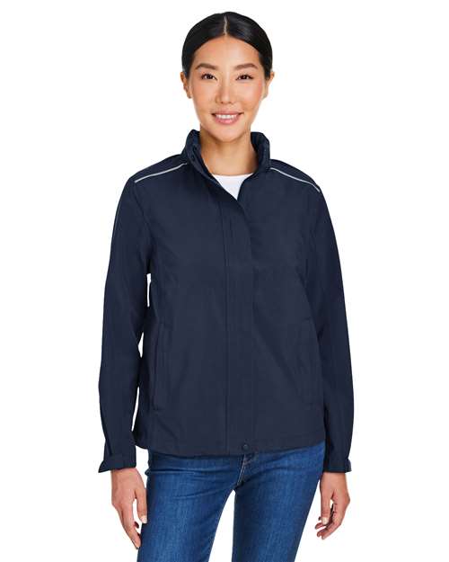 CORE365 Women's Packable Rain Jacket - CORE365 CE712W Classic Navy 2XL