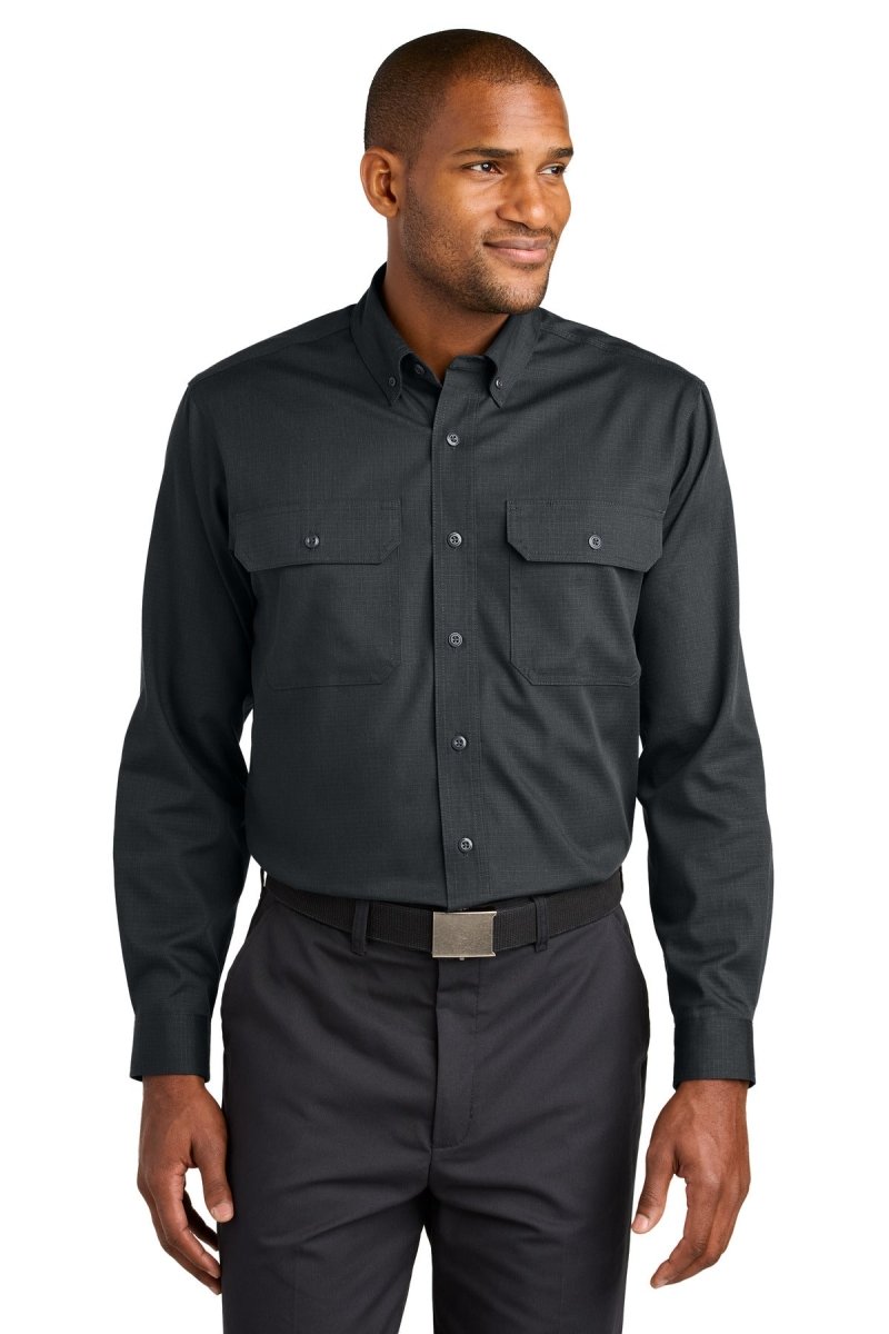 CornerStone ® Long Sleeve Select Ripstop Shirt CSW174 - CornerStone CSW174 Echo Steel XS Workwear