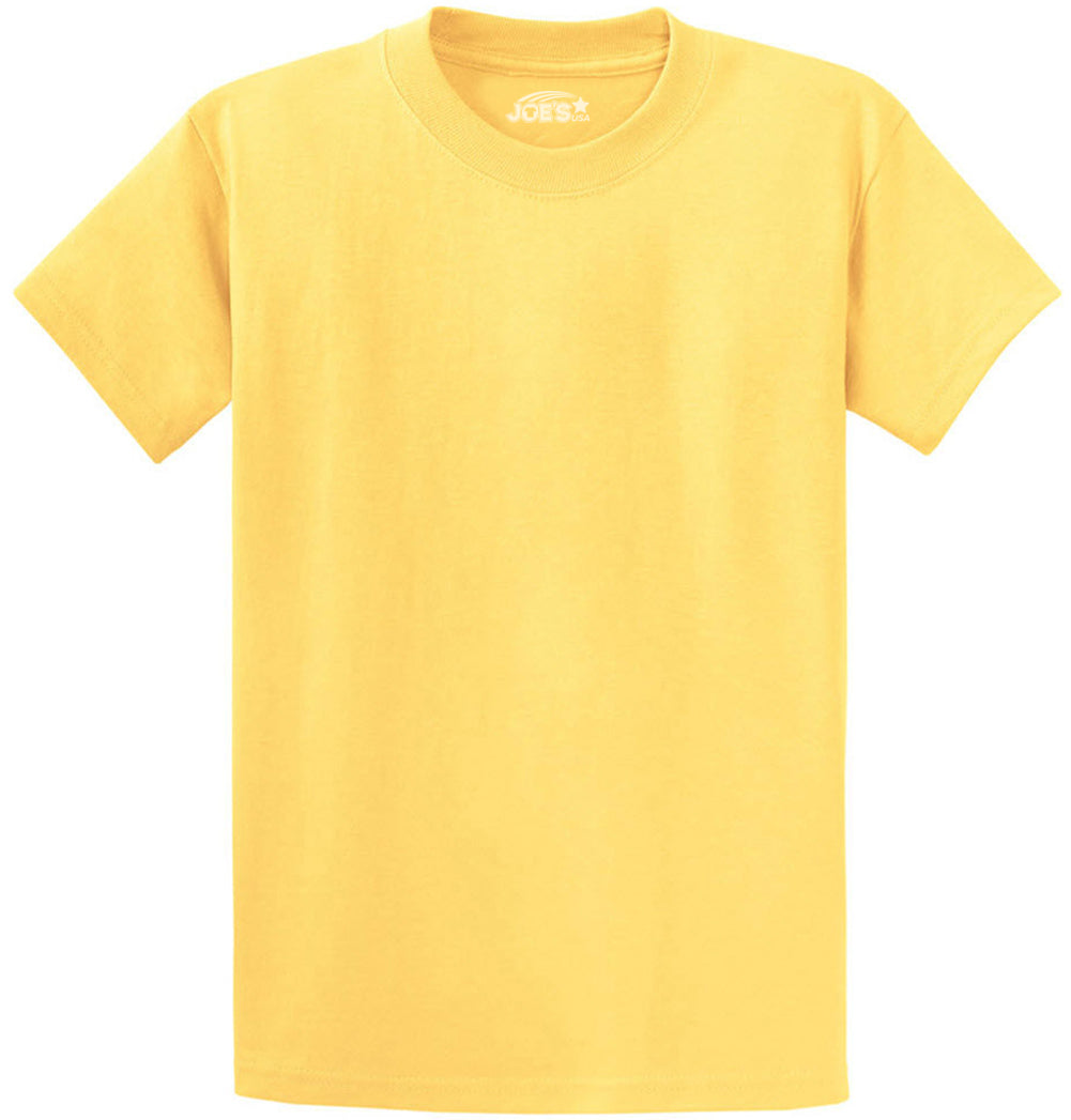 Joe's USA Mens Heavyweight Wholesale 6.1-ounce, 100% Cotton T-Shirt - Daffodil Yellow - JUSA T-Shirts Joe's USA Daffodil Yellow S