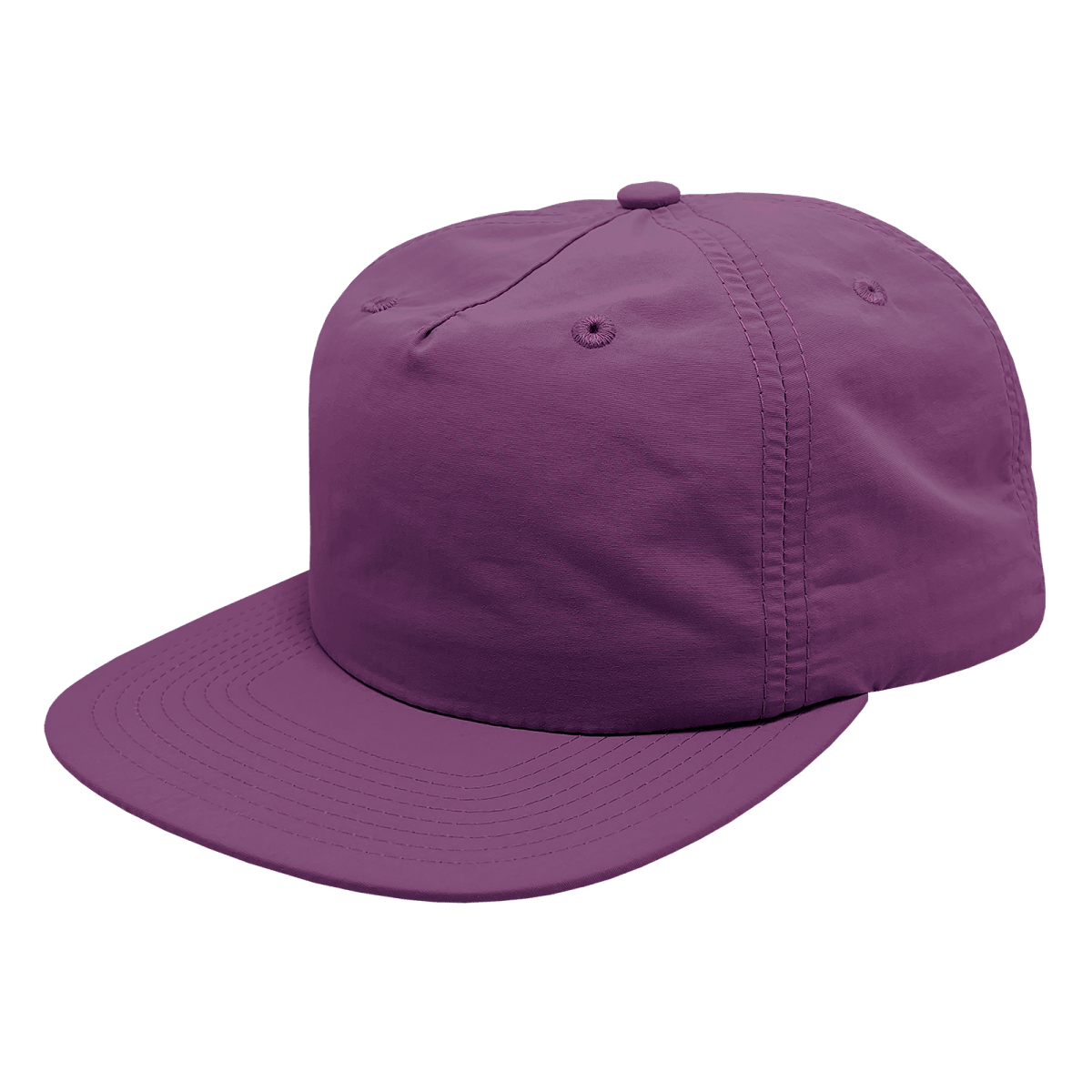 Decky 5 Panel High Profile Relaxed Nylon Surf Hat | Decky 6050 Grape Standard Hats