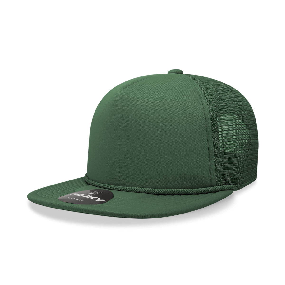 Decky 5 Panel High Profile Structured Foam Trucker | Decky 6026 Forest Standard