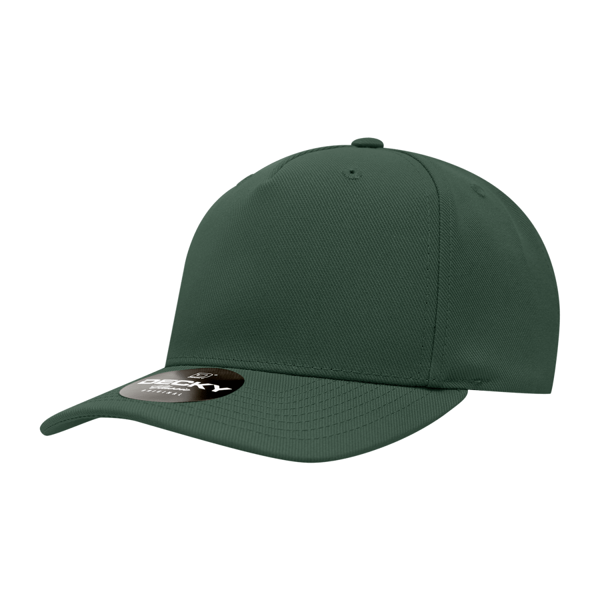 Decky 5 Panel Mid Profile Structured Polyester Cap | Decky 6038 Hunter Standard Hats