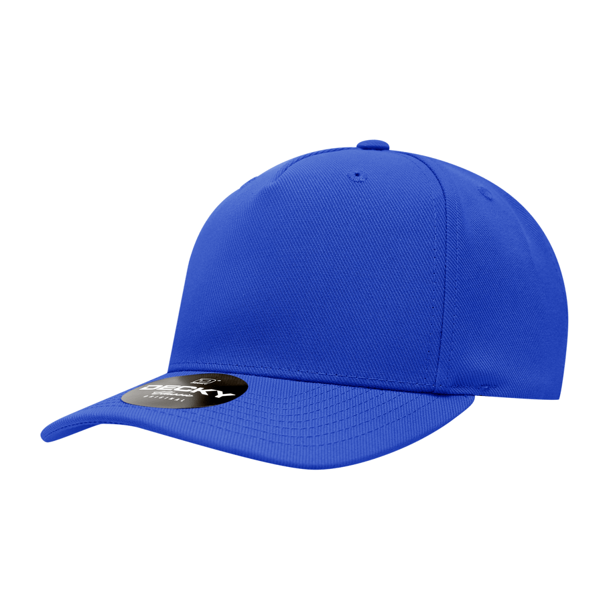 Decky 5 Panel Mid Profile Structured Polyester Cap | Decky 6038 Royal Standard Hats