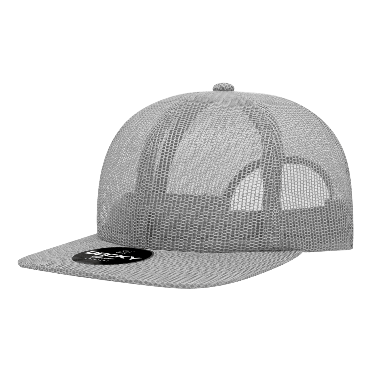 Decky 6 Panel High Profile Relaxed Mesh Trucker | Decky 6049 Grey Standard