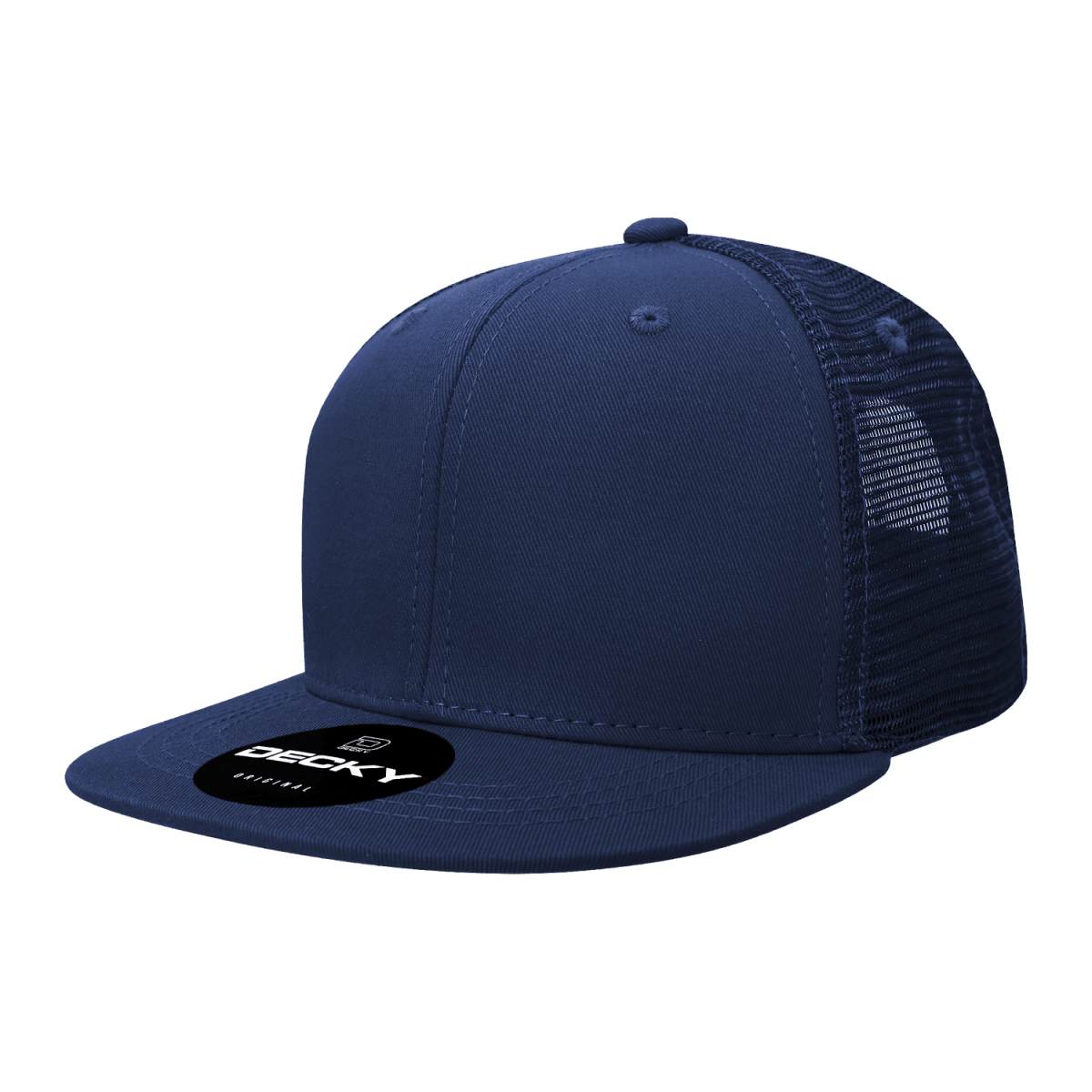 Decky 6 Panel High Profile Structured Acrylic/Polyester Trucker | Decky 1052 Navy Standard