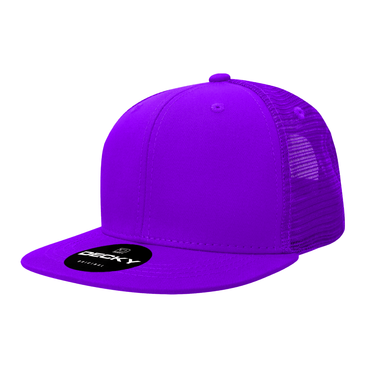 Decky 6 Panel High Profile Structured Acrylic/Polyester Trucker | Decky 1052 Purple Standard