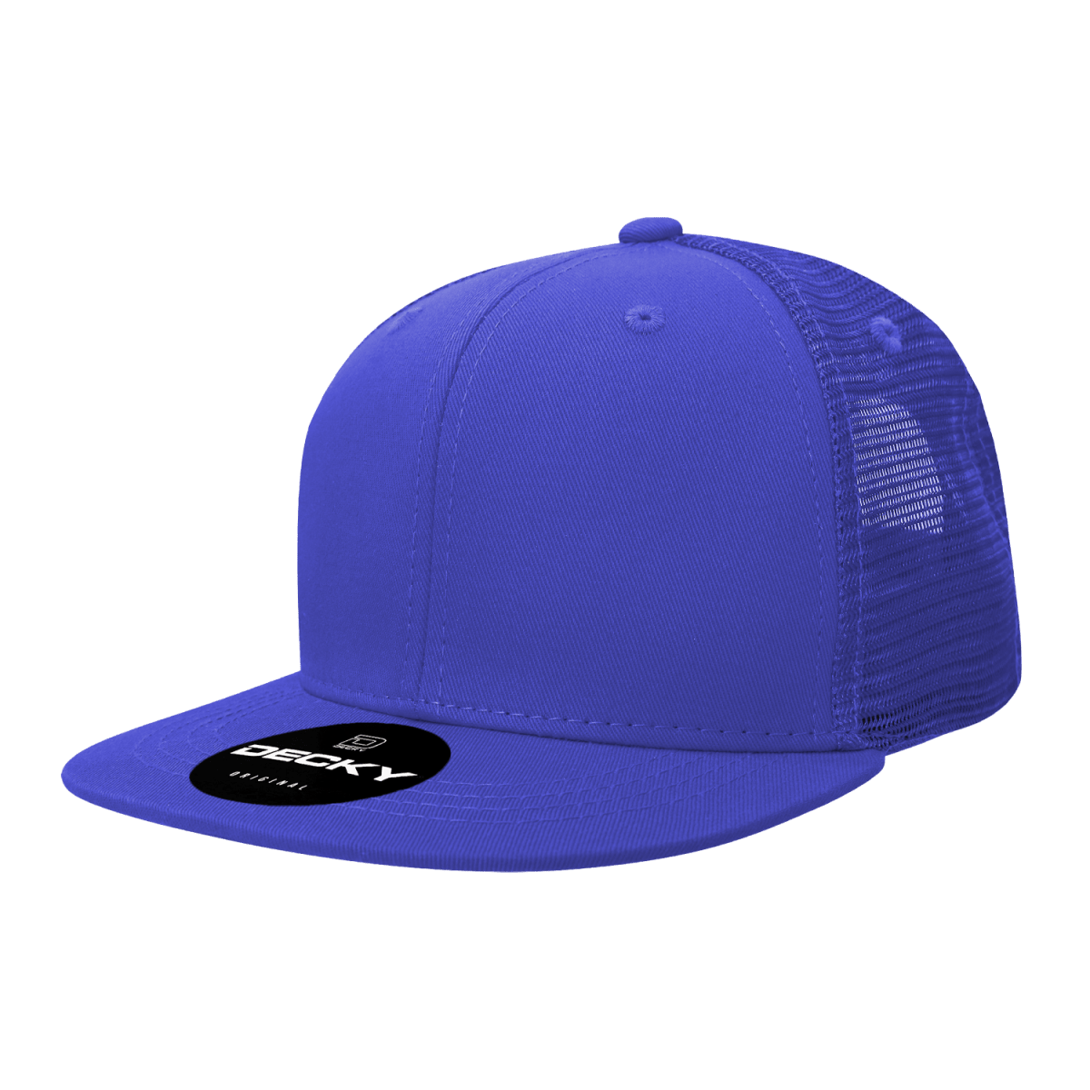 Decky 6 Panel High Profile Structured Acrylic/Polyester Trucker | Decky 1052 Royal Standard