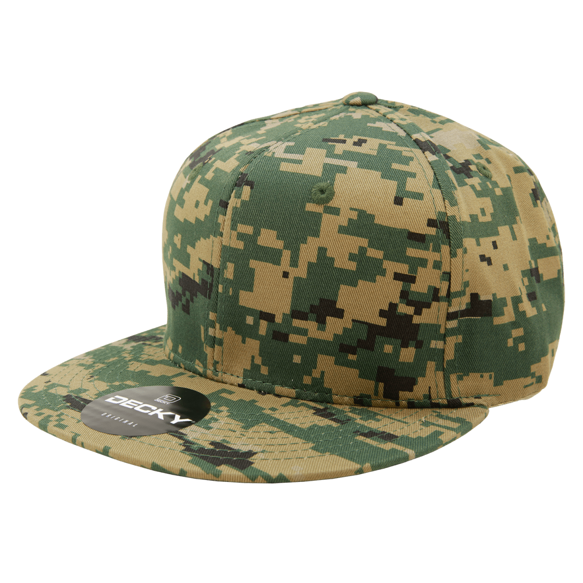 Decky 6 Panel High Profile Structured Camo Snapback | Decky 1047 MCU/MCU/MCU OSFM