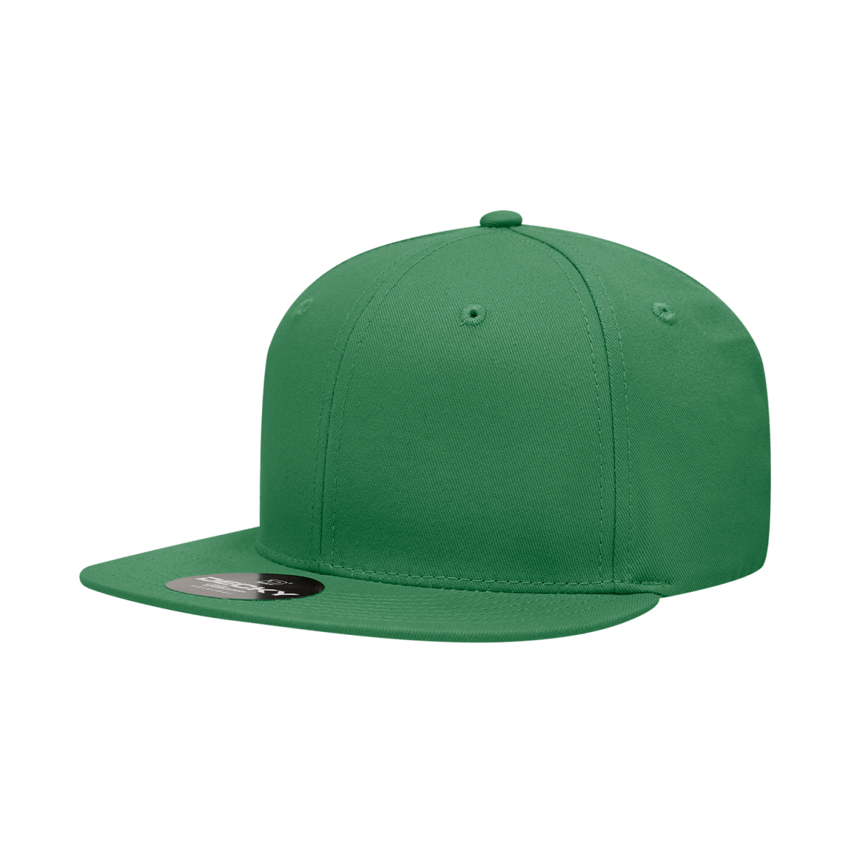 Decky 6 Panel High Profile Structured Cotton Blend Snapback | Decky 361 Kelly OSFM