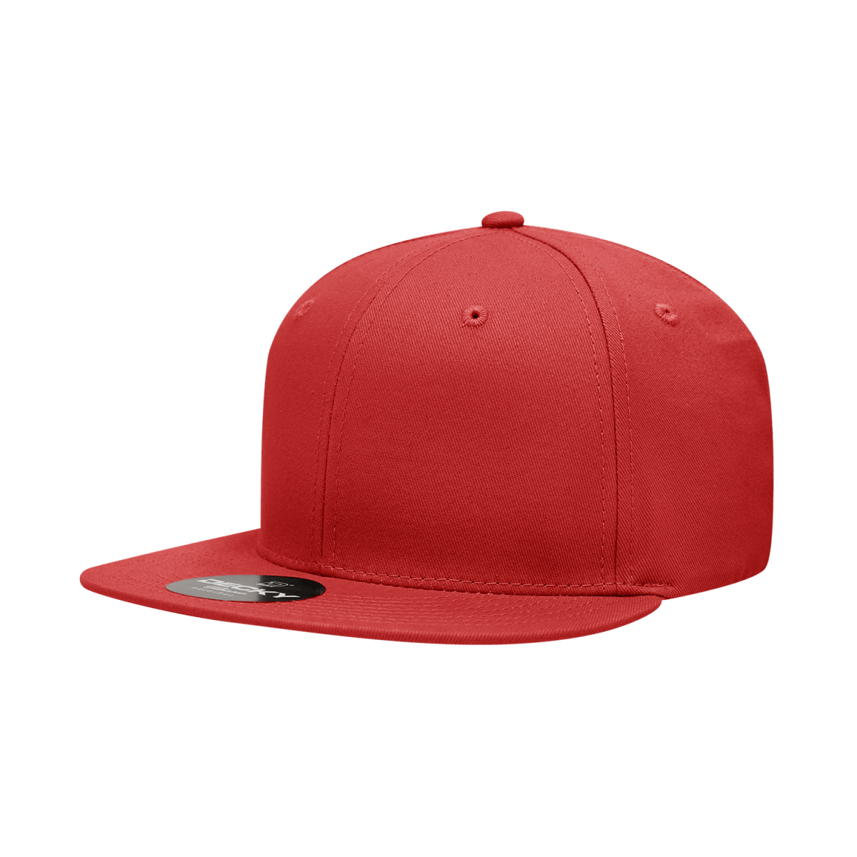 Decky 6 Panel High Profile Structured Cotton Blend Snapback | Decky 361 Red OSFM