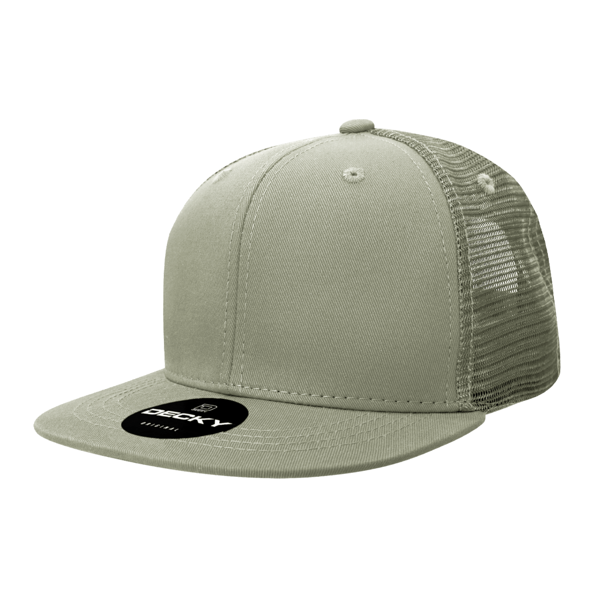Decky 6 Panel High Profile Structured Cotton Blend Trucker | Decky 6033 Loden Standard
