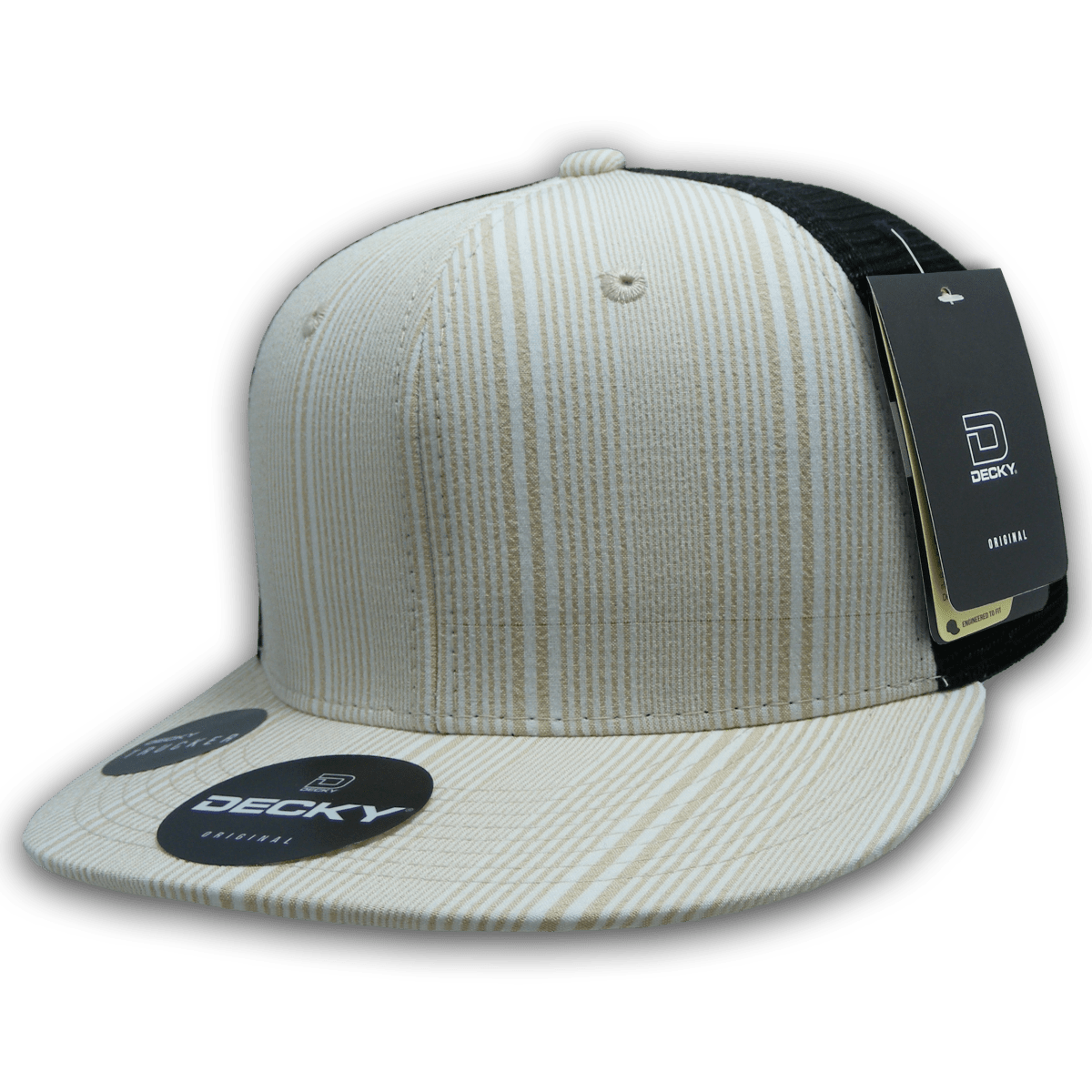 Decky 6 Panel High Profile Structured Plaid Trucker | Decky 6016 6016 - 142 OSFM