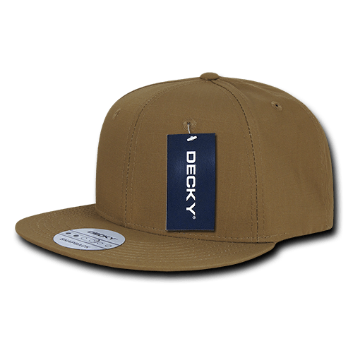 Decky 6 Panel High Profile Structured Ripstop Snapback | Decky 360 Coyote OSFM