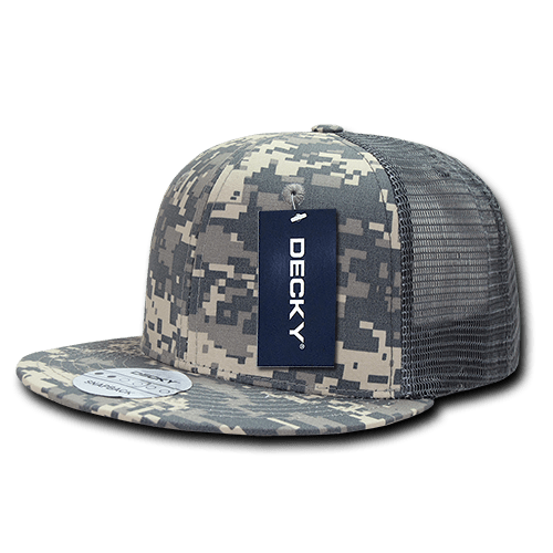 Decky 6 Panel High Profile Structured Ripstop Trucker | Decky 241 ACU OSFM