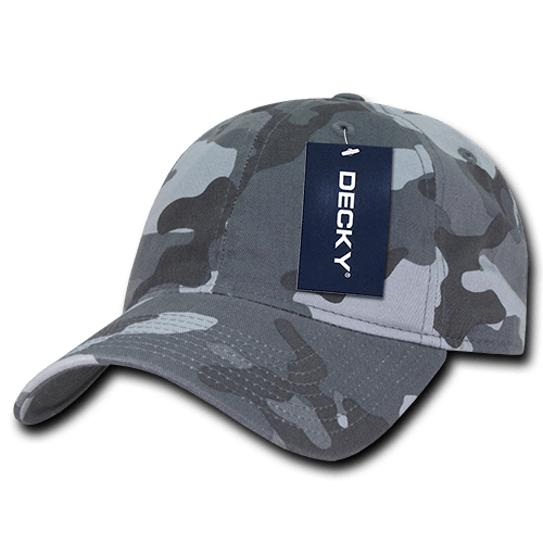 Decky 6 Panel Low Profile Relaxed Camo Dad Hat | Decky 216 Urban OSFM Hats