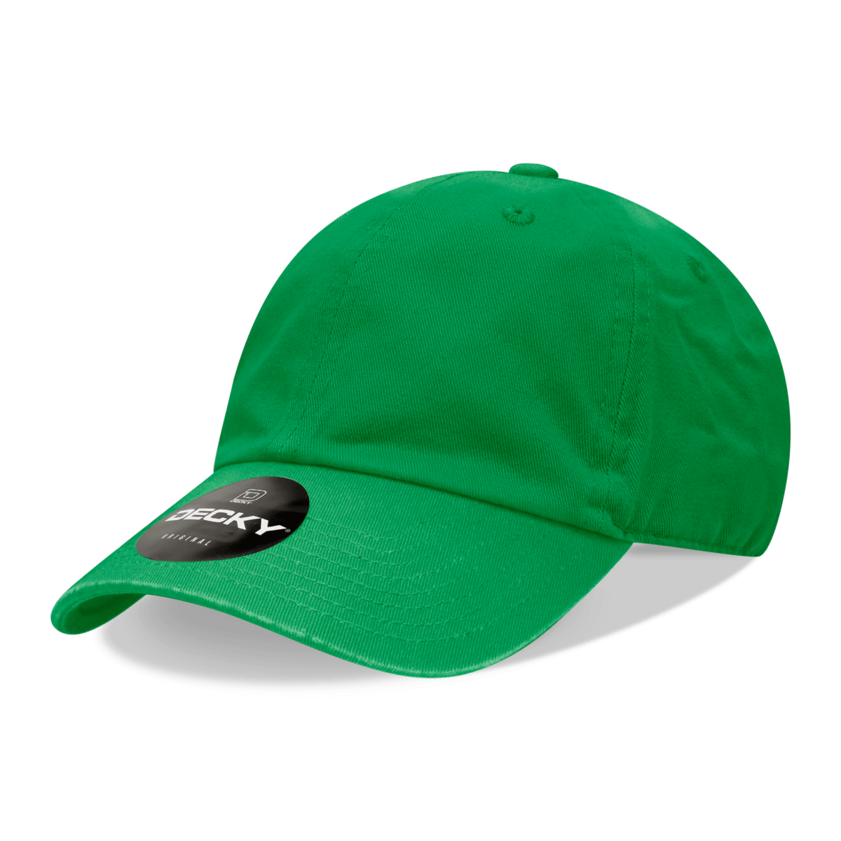 Decky 6 Panel Low Profile Relaxed Cotton Dad Hat | Decky 205 Kelly OSFM Hats