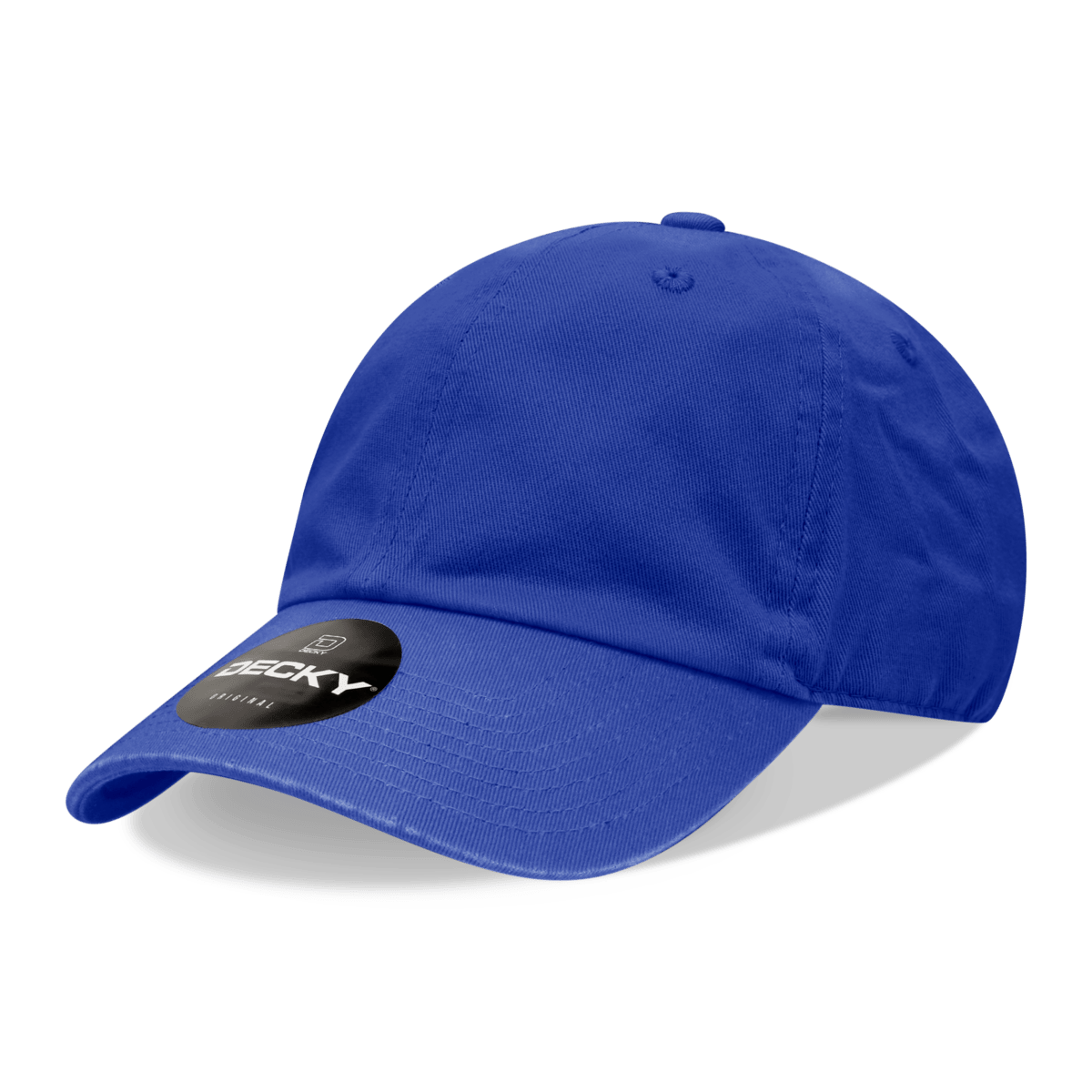 Decky 6 Panel Low Profile Relaxed Cotton Dad Hat | Decky 205 Royal OSFM Hats