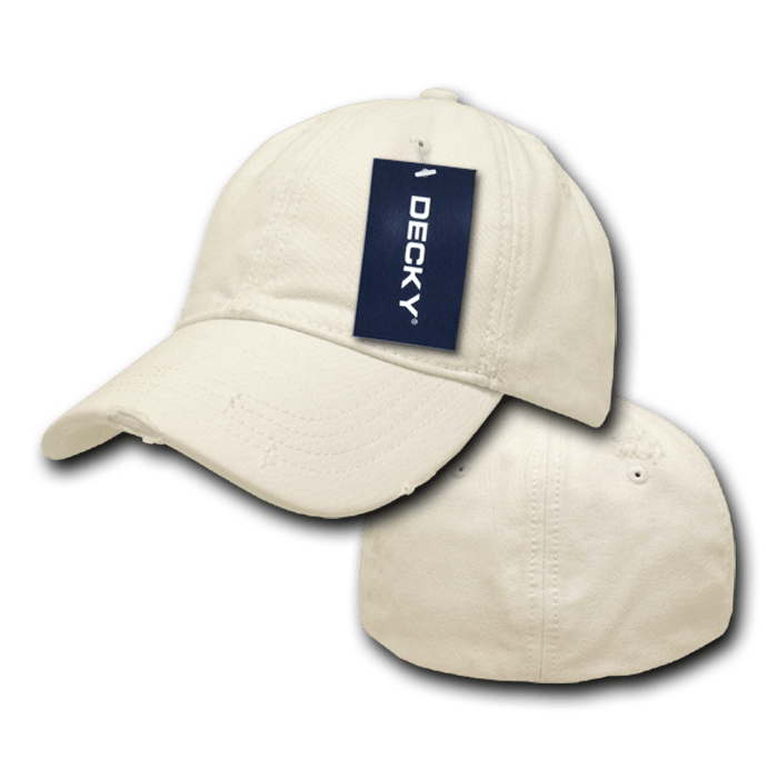 Decky 6 Panel Low Profile Relaxed Vintage Polo Fitted | Decky 860 CREAM L