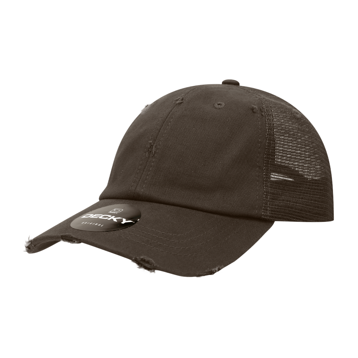 Decky 6 Panel Low Profile Relaxed Vintage Trucker | Decky 110 Chocolate OSFM
