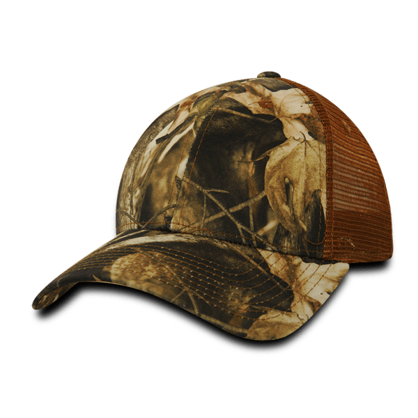 Decky 6 Panel Low Profile Structured Camo Trucker | Decky 218 Greybark/Coyote OSFM