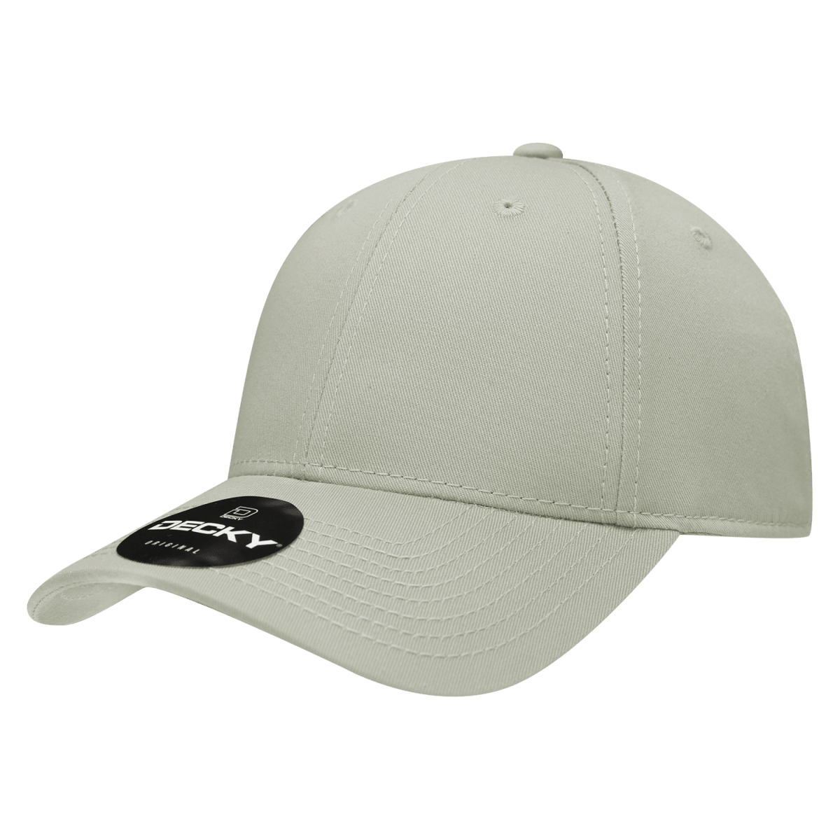 Decky 6 Panel Low Profile Structured Cotton Cap | Decky 209 Stone OSFM Hats