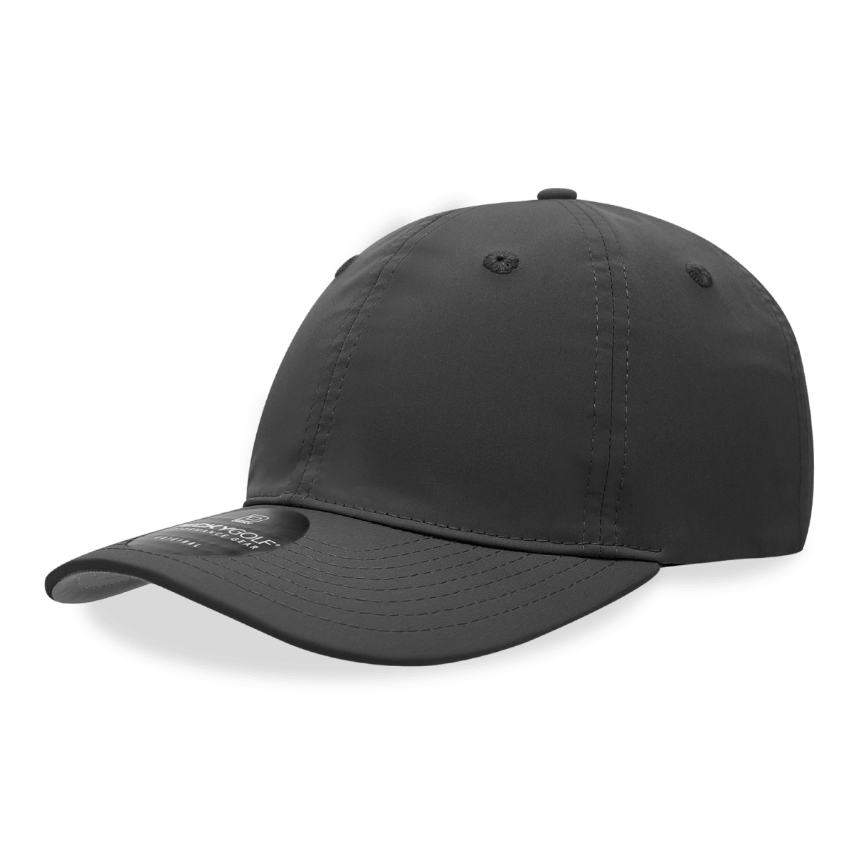 Decky 6 Panel Mid Profile Relaxed Sleek Cap | Decky 6414 Black Standard Hats