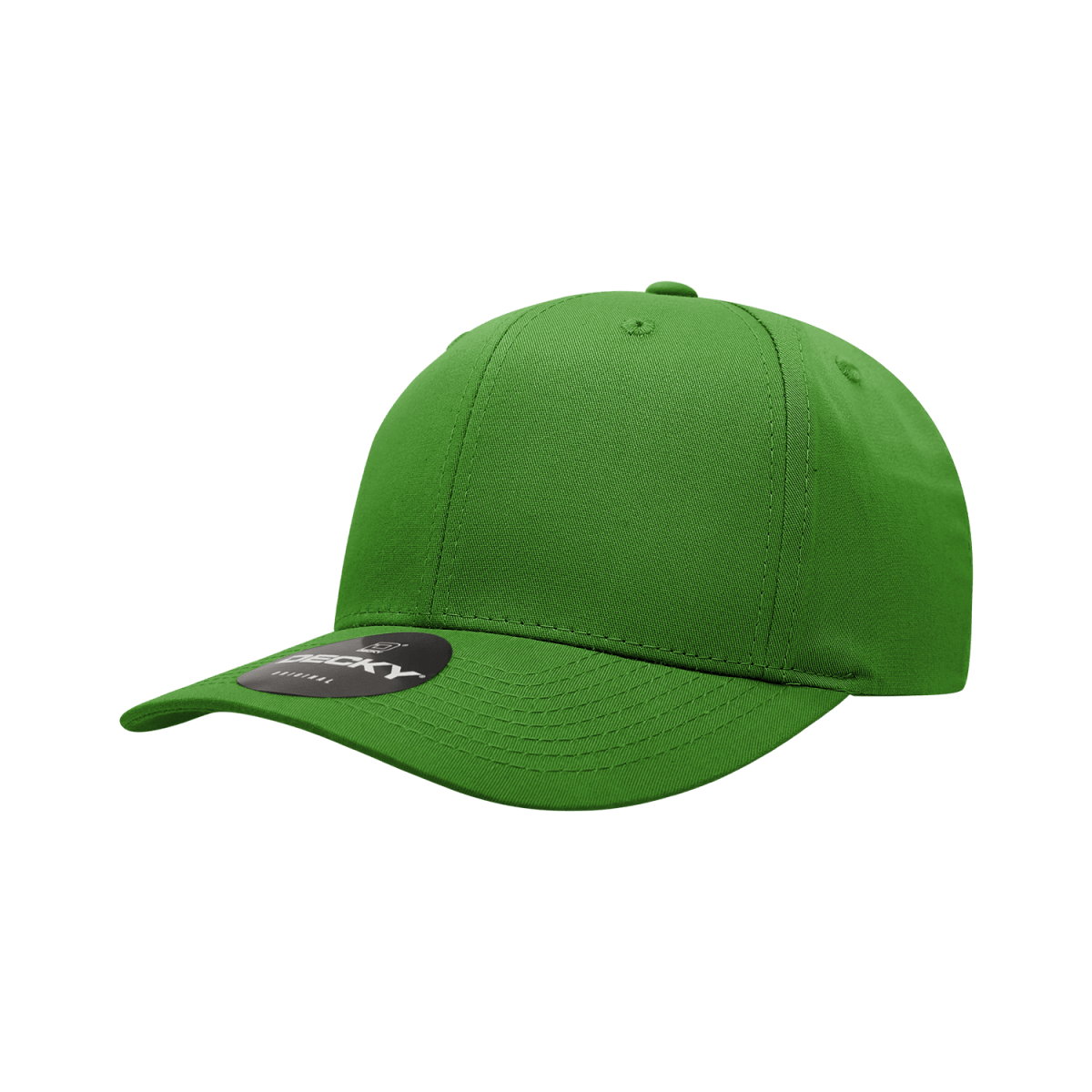 Decky 6 Panel Mid Profile Structured Cotton Blend Cap | Decky 6022 Kelly Standard