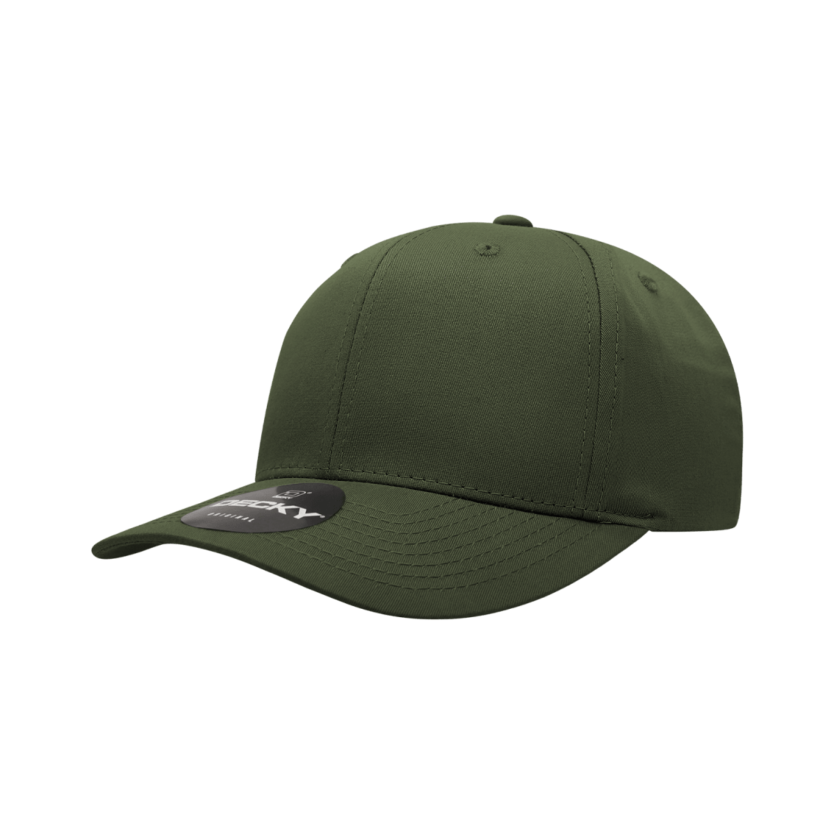 Decky 6 Panel Mid Profile Structured Cotton Blend Cap | Decky 6022 Olive Standard