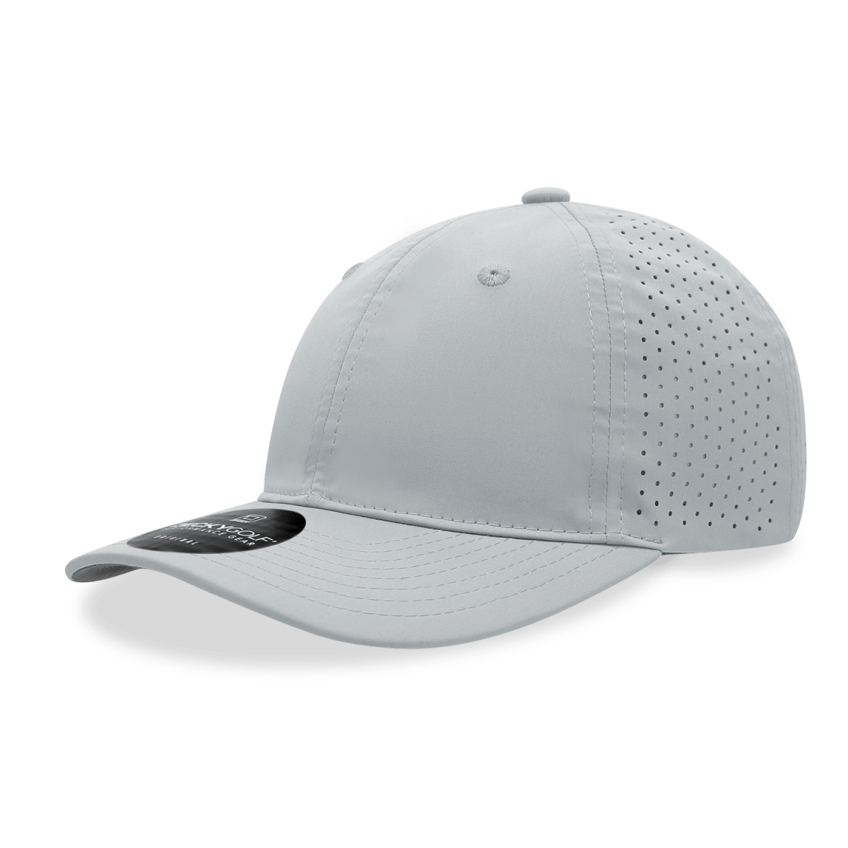 Decky 6 Panel Relaxed Perforated Cap | Decky 6413 Grey Standard Hats