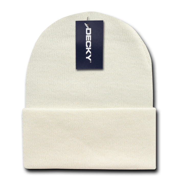Decky Acrylic Knit Caps | Decky KCP Ivory(Not White) OSFM Hats