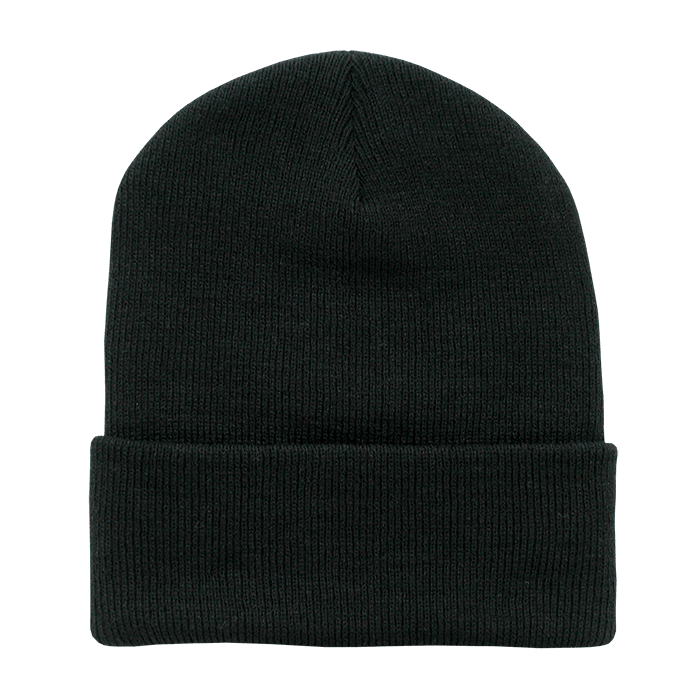 Decky Acrylic/Polyester Long Beanies | Decky 613 Black OSFM Beanies
