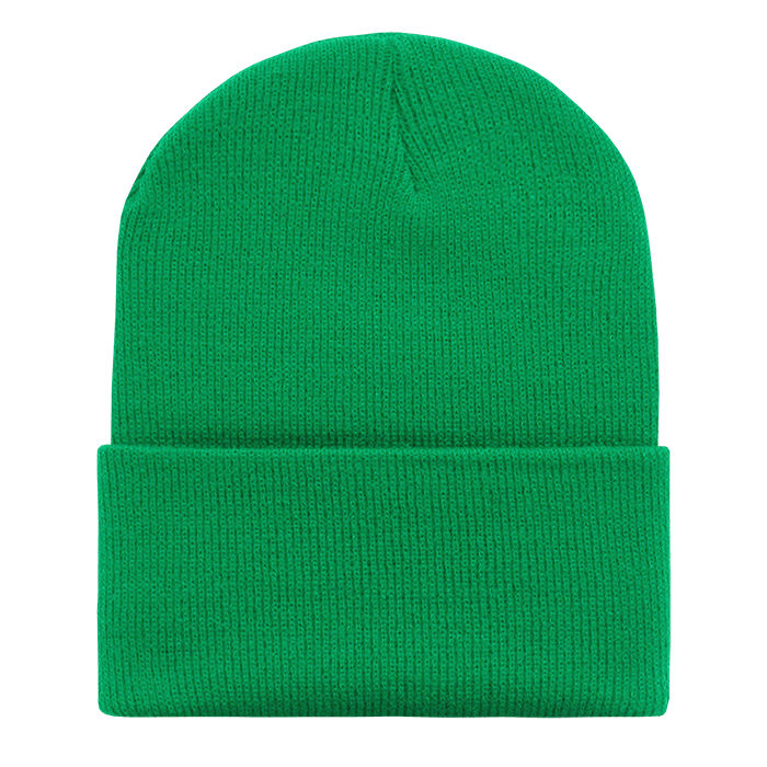 Decky Acrylic/Polyester Long Beanies | Decky 613 Kelly Green OSFM Beanies