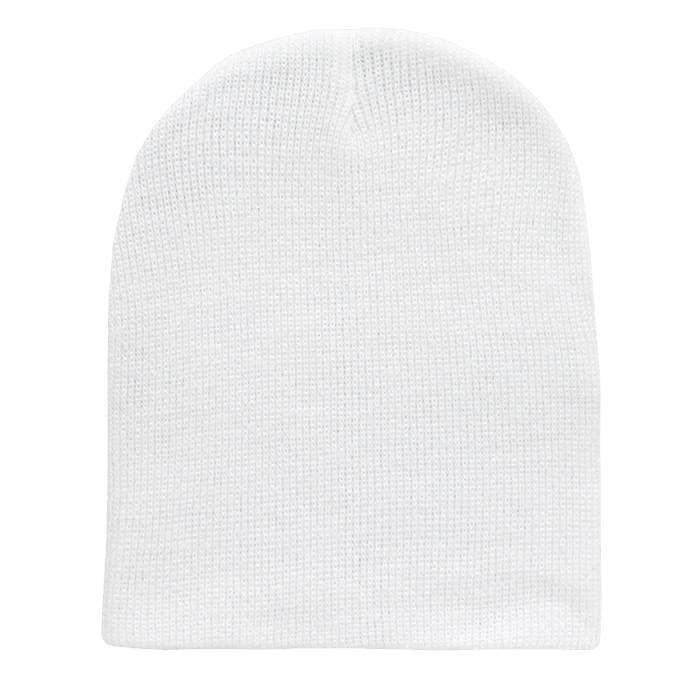 Decky Acrylic/Polyester Short Beanies | Decky 614 White OSFM Beanies